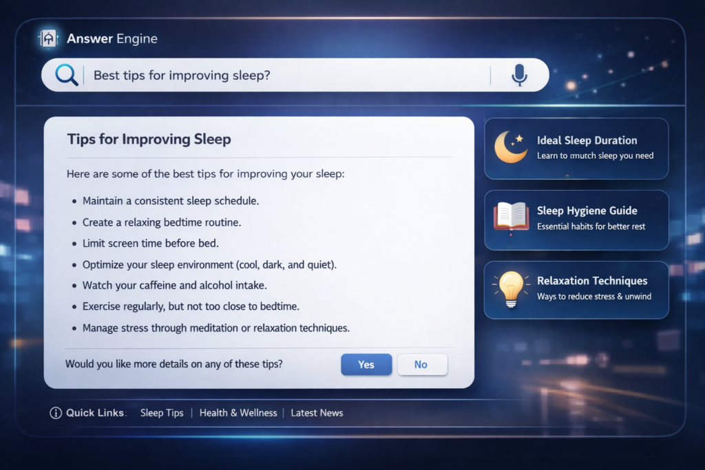 Answer Engine Interface